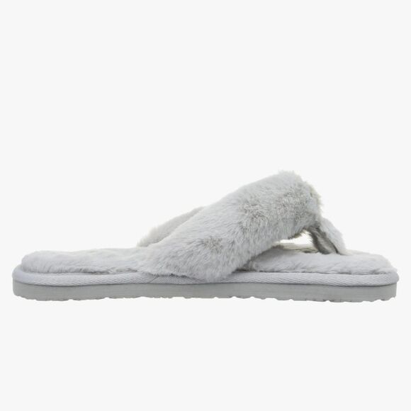 Puma Fluff Flip Slippers- Grey - Picture 4 of 9